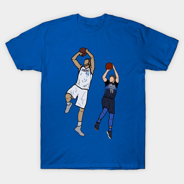 Dirk Nowitzki x Luka Doncic Signature One Leg Fadeaway - Dallas Mavericks
